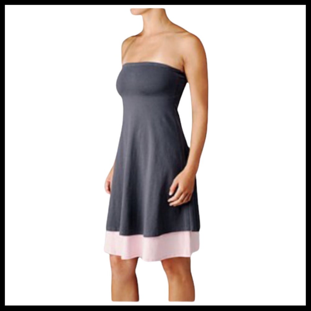 LULULEMON NWOT Beat the Heat Dress in Grey/Pink